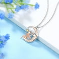 thumbnail image 3 of 925 Sterling Silver Fairy Necklace Elf Vines Star Moon Pendant Angel Wings Jewelry Women Christmas Valentine's Day Birthday Gifts for Daughter Juwaliy, 3 of 8