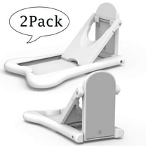 Lnkoo Child Safety Sliding Door Lock, White, 2 Pack with Adhesive for Babyproofing