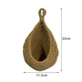 thumbnail image 2 of 2xHandwoven Vegetable Fruit Baskets Hanging Basket Home Decor Pequeña Baoblaze Cestas tejidas, 2 of 8