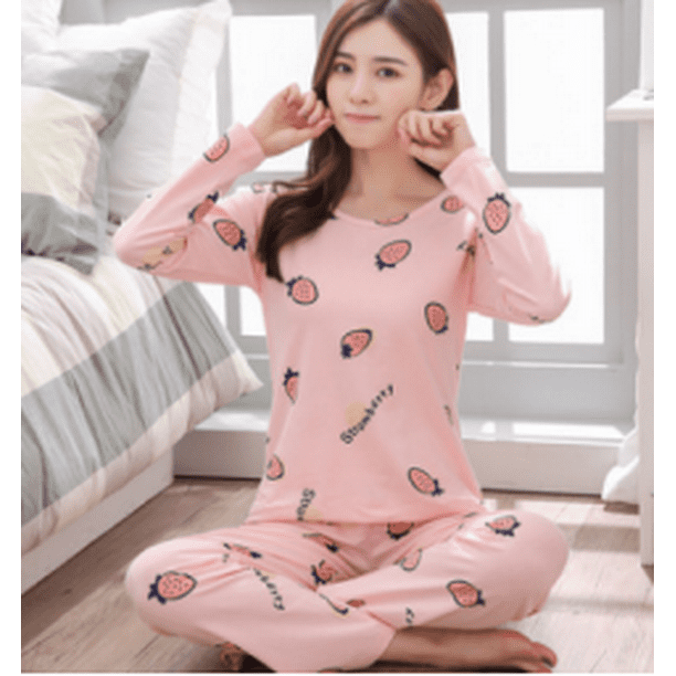 MintLimit Women’s Short Sleeve Pajamas Set Top and Capri Pants Soft Pjs  Sets Sleepwear Pink XXL