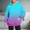 thumbnail image 2 of Bovemsi Sweatshirt for Women Retro Fashion Print Loose Large Sized Casual Long Sleeved Hoodie Comfort Hoodie, 2 of 9