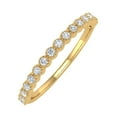 thumbnail image 1 of 1/5 Carat Bezel Set Diamond Wedding Band Ring in 10K Yellow Gold (Ring Size 4), 1 of 6