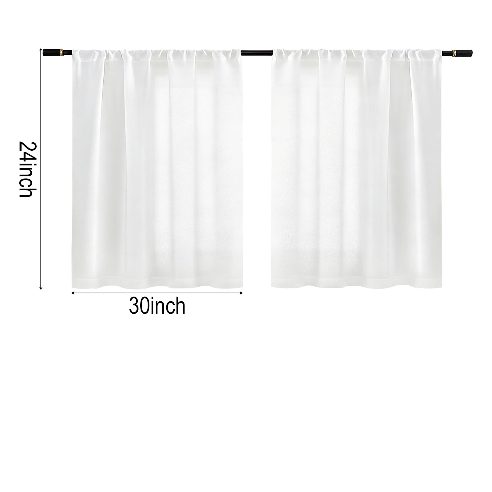 2 Panels Linen Curtains Set for Living Room Bedroom, Light Filtering Textured Soft Window Curtain, Airy Soft Rod Pocket Elegant Drapes