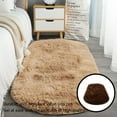 thumbnail image 2 of Oval Shape Plush Carpet Rug Furry Comfortable Super Soft Carpet for Office Dormitory Balcony, 2 of 6