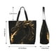 thumbnail image 5 of Balery Black And Gold Fire Dragon Bolsa Tote Estilo Estético con Cremalleras, Bolsa de Hombro, Bolsa de Compras Grande y Plegable, 5 of 8