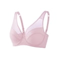 thumbnail image 5 of Plus size bras for women underwire women's minimizer bra bralettes for women with support lifting bras for sagging breasts wire minimizing bra for large breasts Dark Pink 42H 42 H, 5 of 6