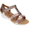 thumbnail image 2 of Women's Revere Comfort Shoes Nassau T Strap Wedge Sandal, 2 of 6