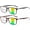 Black Tortoise, variant on UYWZQ-2 Pack Progressive Multifocus Reading Glasses Men and Women Computer Blue Light Blocking Anti Eyestrain Readers