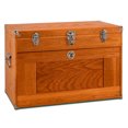 thumbnail image 3 of Gerstner International Commode en Bois Dur 11 Tiroirs avec Couvercle avant, Chêne Rouge, 3 of 6