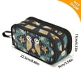 thumbnail image 4 of FORMRS Pencil Case with 3 Compartments Zipper Pouch, Elementary School Level and up, Brown Mystical Owls, 4 of 8