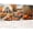 Orange, variant on 3Pcs Fall Canvas Wall Art Rustic Country Pumpkin Wall Decor Old Barn Truck Rooster Pictures Farmhouse Autumn Nature Landscape Painting for Kitchen Living Room (12" x 16" x3)
