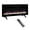 Antique Black 38, variant on 28 inch Electric Fireplace Insert with Multicolored Flames and Adjustable Brightness for Built-in Wall or Furniture, Antique Black Tempered Glass and Sheet Metal
