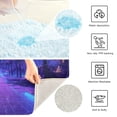 thumbnail image 3 of Yayeee Bath Rug for Bathroom Floor Non Slip Contour Fluffy Soft Absorbent Mat, 20"x24", Blue Road, 3 of 7