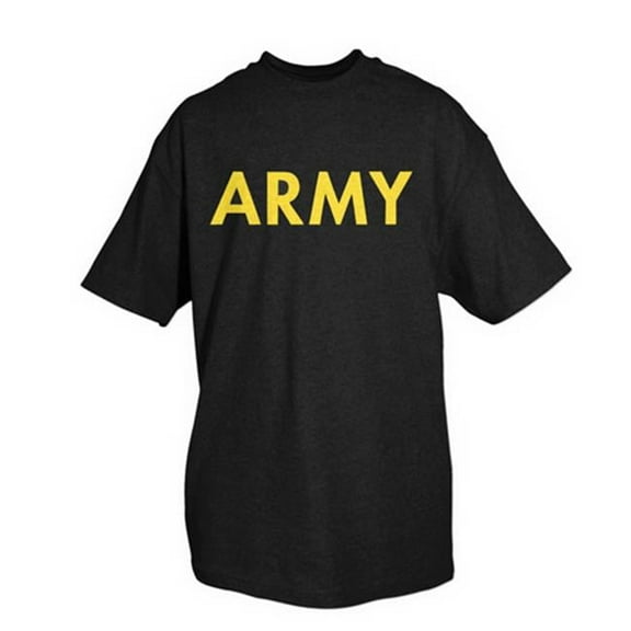 Fox Outdoor  Army One-Sided Imprinted T-Shirt - Black - Small