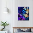 thumbnail image 2 of ZFLMY Butterfly Flower Colors Canvas Wall Art Modern Prints for Home Decor Living Room Bathroom Bedroom Office 16x20in, 2 of 5