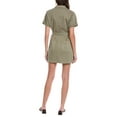 thumbnail image 2 of Velvet by Graham & Spencer womens  Tie Waist Utility Shirtdress, l, Green, 2 of 3