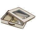 thumbnail image 6 of Household Essentials Flatware Storage Box, Windowed Lid and Front Handle, 8 Compartment Lift-out Tray, 4 Fabric Pouches, Perfect for Special Occasion Flatware, 6 of 7