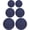 Navy, variant on Replacement Lids for Pyrex Containers Round Glass Food Plastic (2) 2-Cup (2) 4-Cup (2) 7-Cup (Red)