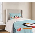 thumbnail image 3 of Ambesonne Christmas Quilted Bedspread Set 2 Pcs, Santa Snowflakes Joy, Twin Size, Multicolor, 3 of 5