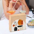 thumbnail image 3 of Yayeee Napkin Holder for Table Set of 2 Kitchen Paper Tissue Organization, White Abstract Shapes, 3 of 8