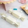 thumbnail image 5 of Efavormart 25 Pack Candy Shape Ivory Party Favor Boxes with Satin Ribbons Card Stock Gift Boxes, 5 of 7
