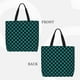 thumbnail image 2 of Easygdp Black And Teal Checkerboard Bolsa Tote para Mujer, Bolso de Hombro para Trabajo, Playa, Viajes, Compras y Supermercado, 2 of 7