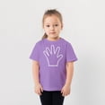 thumbnail image 4 of Fifth Birthday 5 Years Old Hand Shirt 5th Birthday Outfit for Boys and Girls Purple Shirt 5-6, 4 of 4