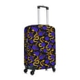 thumbnail image 3 of Kdxio Golden Snake And Purple Rose Pattern Luggage Cover for Travel,Elastic and Durable,Fits 18-32 Inch,-No luggage included, 3 of 8