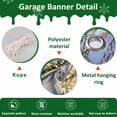 thumbnail image 6 of Fsddascl 7 x 16 Ft Christmas Garage Door Cover, Farmhouse Christmas Large Garage Door Banner, Xmas Snowman Tree Truck Snowflake Hanging Garage Mural Background for Indoor Outdoor Xmas Party Supplies, 6 of 9