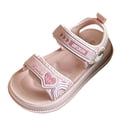 thumbnail image 2 of Girls' Sandals, Open Toed Princess Flat Sandals, Summer Beach Soft Soled Sandals, Children/Toddlers, 2 of 7