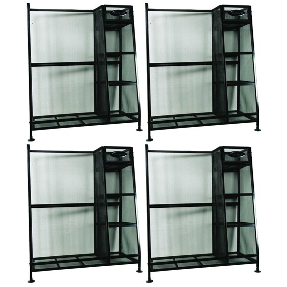 Suncast Storage Heavy Duty Metal Golf Equipment Organizer Storage Rack (4 Pack)