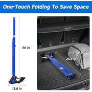 Heavy Duty Foldable Sapling Puller Tool Tree Puller for 1/4-2 in Stems