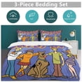 thumbnail image 6 of Cartoon Scooby Doo 3 Pieces Bedding Set Soft Comforter Sets Decoration Bedroom Gift With 1 Duvet Cover 2 Pillowcases Pillowcases, 6 of 7