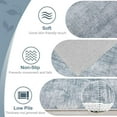 thumbnail image 6 of Area Rugs 6x9 Living Room: Washable Rug Modern Abstract Large Rugs Soft Non Slip Neutral Rug Stain Resistant Indoor Carpet for Bedroom Kitchen Dining Room Table Nursery Home Office Rugs(Blue,6'x9'), 6 of 16