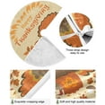 thumbnail image 5 of FMSHPON Thanksgiving Turkey Autumn Leaves Xmas Christmas Tree Skirt Stand Mat for Holiday Party Decoration Indoor Outdoor 48 inches, 5 of 6