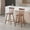 Walnut, variant on Dayalane Windsor Bar Stools Set of 2, 26" Farmhouse Wooden Counter Height Barstools with Spindle Back & Footrest, Armless Kitchen Island Stools for Bistro, Pub, Breakfast Bar,Black