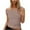 Khaki, variant on AherBiu Going out Tops for Women One-Shoulder Sleeveless Tank Tops Stretch Slim Fitted Camisole Shirts