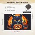 thumbnail image 2 of Halloween Aesthetic Home Entrance Mats Washable Halloween Night Entrance Mat Scary Cat Cute Kitten Starry Night Multifunctional Mats - for Porch Garden Garage (19.7x31.5in), 2 of 6