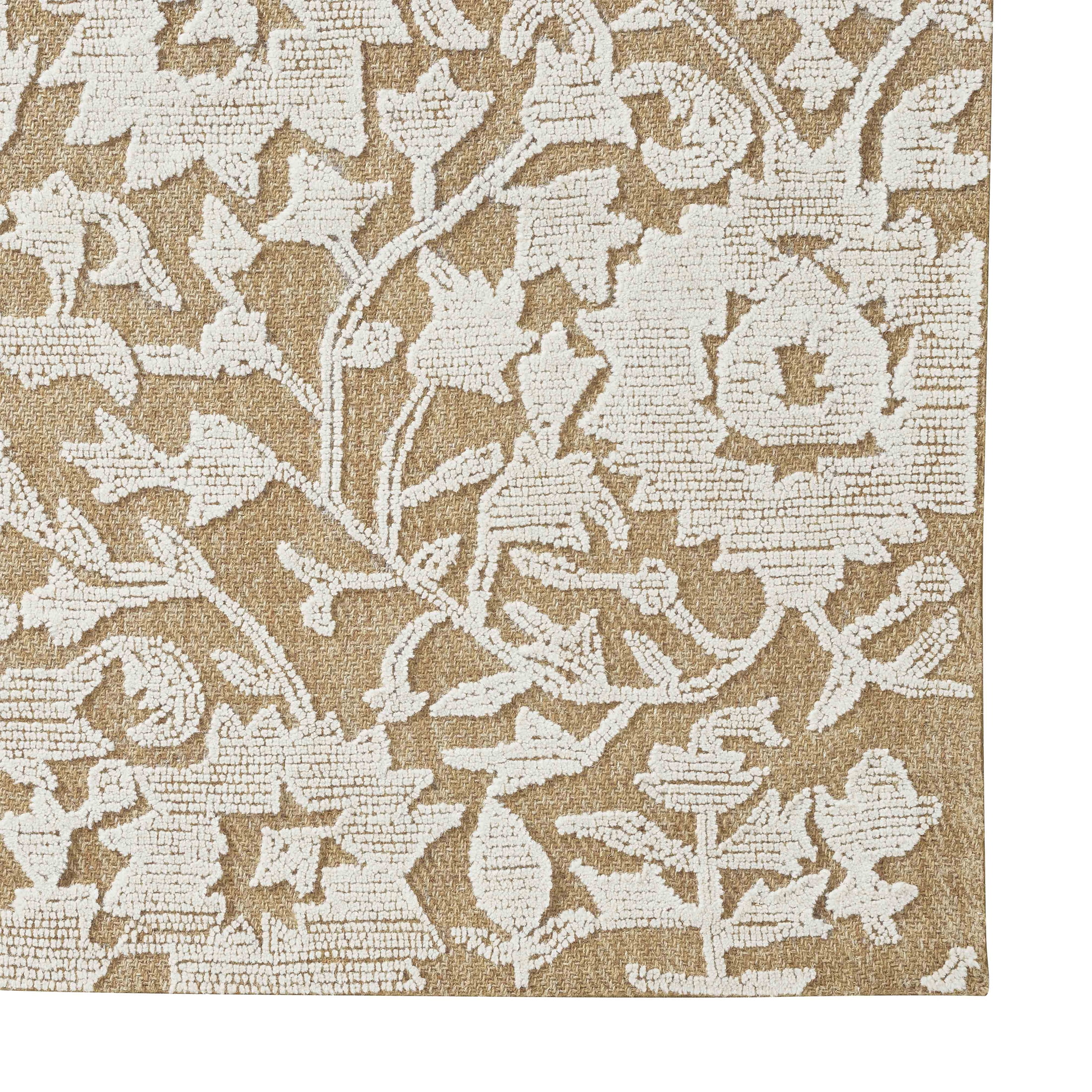 My Texas House Flora Wool Floral Indoor Area Rug, 5 ft x 7 ft