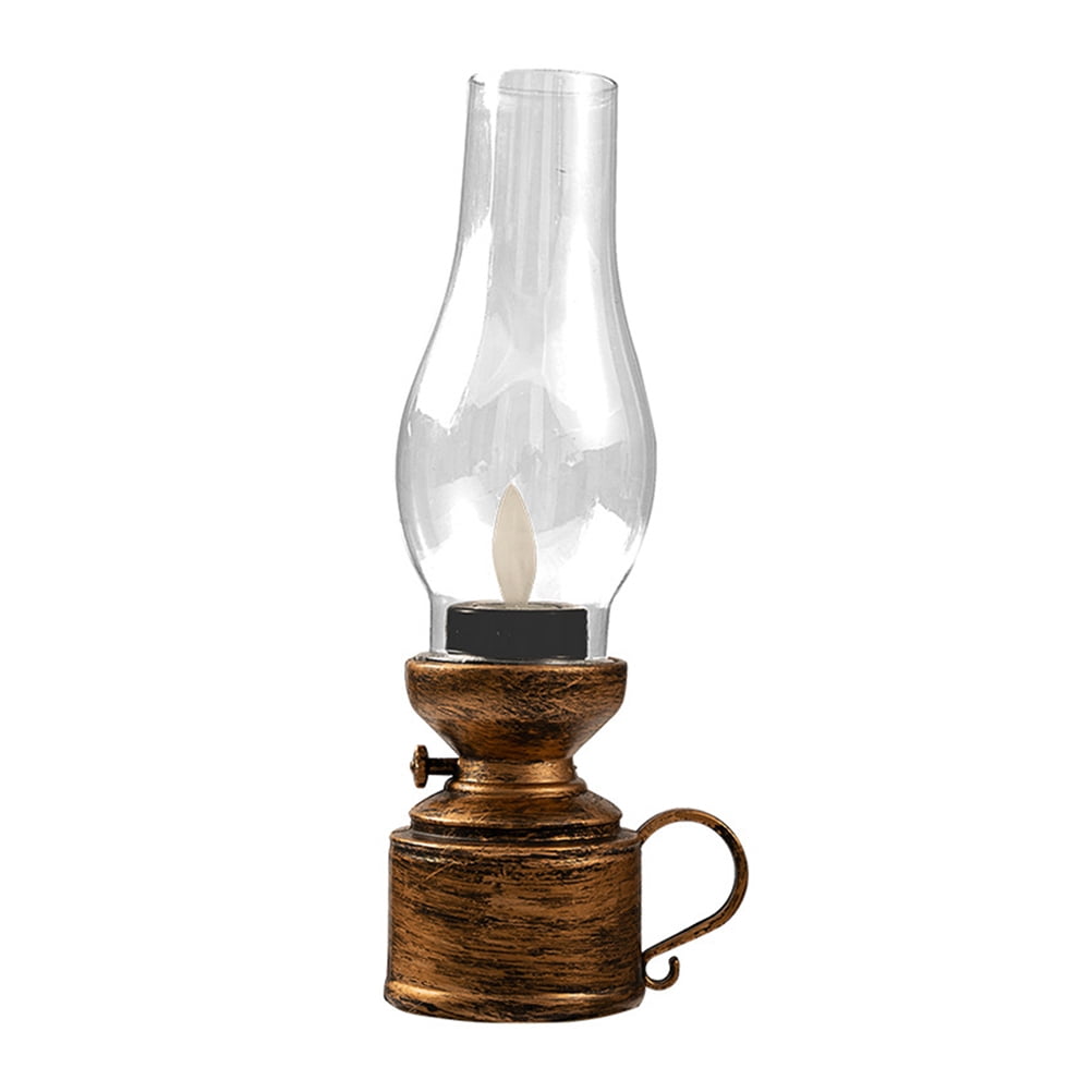 Flameless LED Kerosene Lamp Plastic Kerosene Lamp Retro Oil Lantern