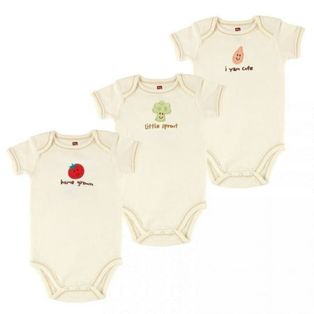 UPC: 0660168684490 | Touched by Nature Organic Cotton Bodysuits 3pk  Tomato  9-12 Months