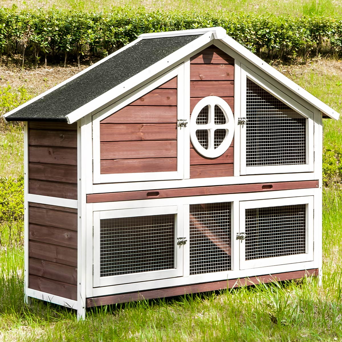 indoor rabbit hutch with pull out tray