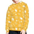 thumbnail image 3 of DISNIMO Lemon Hoodie for Girls Star Hoodie Hooded Sweatshirt Kids Hoodie Sweatshirts Girl Pullover Hoodie Boy Hoodies Size 8-10 Yellow Hoodie Fall Clothing Casual Soft, 3 of 7