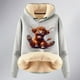 thumbnail image 4 of WILLBEST Sudaderas para Mujer, Estilo Borrego, de Invierno, Gruesas y Cálidas, de Color Liso XXXXX-Grande, 4 of 4