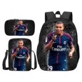 thumbnail image 1 of 3-pack soccer star Mbappe backpack student school bag-1 Y3-WELLNESS Y3 Pencil Pouch, 1 of 1
