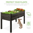 thumbnail image 6 of Best Choice Products 48x24x30in Raised Garden Bed, Elevated Wooden Planter for Yard w/ Foot Caps, Liner - Black, 6 of 7