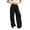 Black(Womens Sweatpants), variant on TRUNZI Sweatpants for Women Wide Leg Baggy Stretchy High Waist Tummy Control Drawstring Casual Joggers with Side Flap Pockets,Gray,Size L
