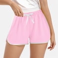 thumbnail image 2 of NIEWTR Girls' Slim Fit Athletic Shorts Adjustment Drawstring Running Shorts Quick Dry Soft Bottom(Pink,15-16 Years), 2 of 5