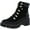 Black, variant on GIANI BERNINI Womens Black Cushioned Arch Support Maddyson Round Toe Block Heel Lace-Up Boots Shoes 10 M