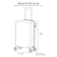 thumbnail image 4 of Maleta viaje de Mano Ross&Saks rígida ruedas 360° expandible Carry On Azul, 4 of 6